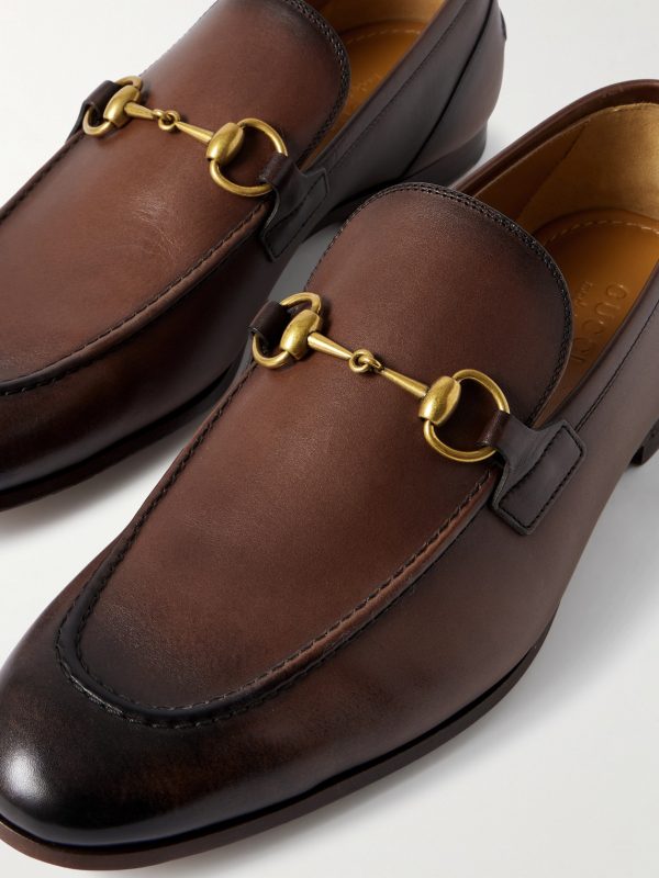 Jordaan Horsebit Burnished-Leather Loafers - CU Jordaan Horsebit Burnished-Leather Loafers - CU