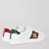 Ace Embroidered Leather Sneakers - BK