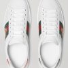 Ace Embroidered Leather Sneakers - E3