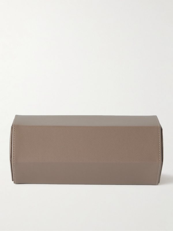 Vantage Leather Three-Watch Roll - BK