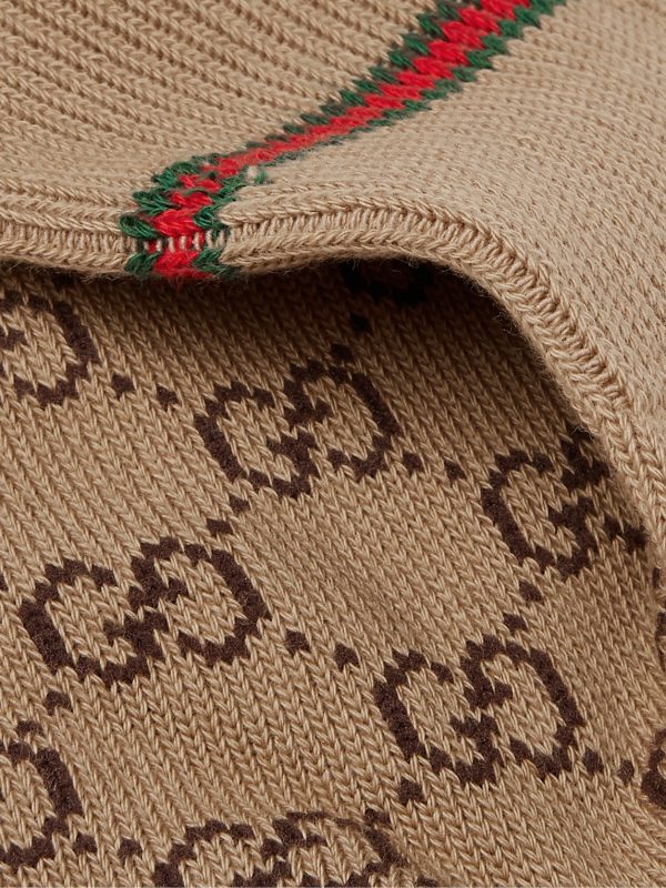 Logo-Jacquard Cotton-Blend Socks - CU Logo-Jacquard Cotton-Blend Socks - CU