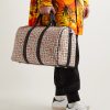 8 Moncler Palm Angels Leather-Trimmed Logo-Jacquard Weekend Bag - OU 8 Moncler Palm Angels Leather-Trimmed Logo-Jacquard Weekend Bag - OU