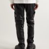 + Alyx Straight-Leg Panelled Zip-Embellished Leather Trousers - BK + Alyx Straight-Leg Panelled Zip-Embellished Leather Trousers - BK