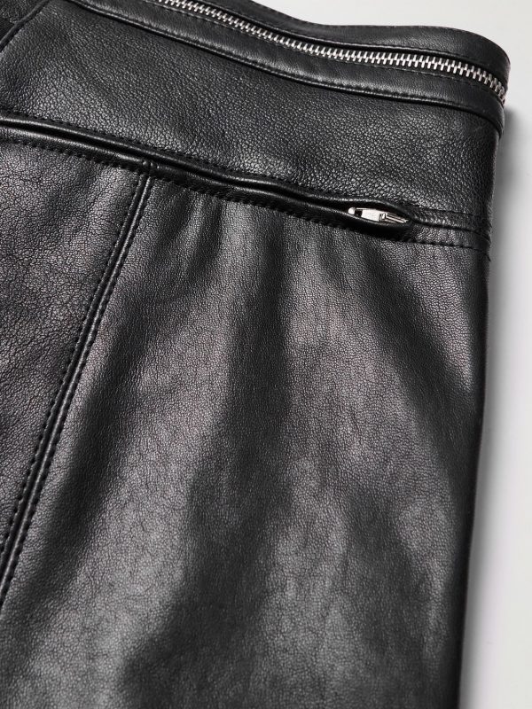 + Alyx Straight-Leg Panelled Zip-Embellished Leather Trousers - CU + Alyx Straight-Leg Panelled Zip-Embellished Leather Trousers - CU