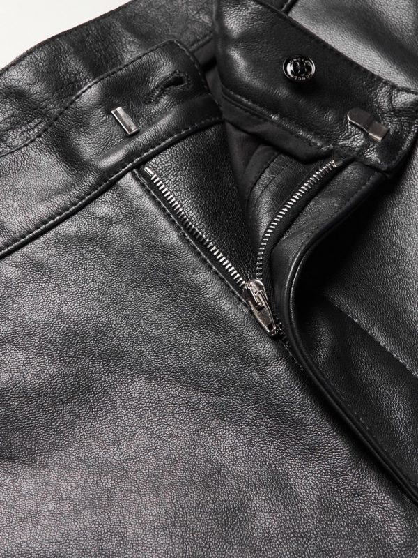 + Alyx Straight-Leg Panelled Zip-Embellished Leather Trousers - E1 + Alyx Straight-Leg Panelled Zip-Embellished Leather Trousers - E1