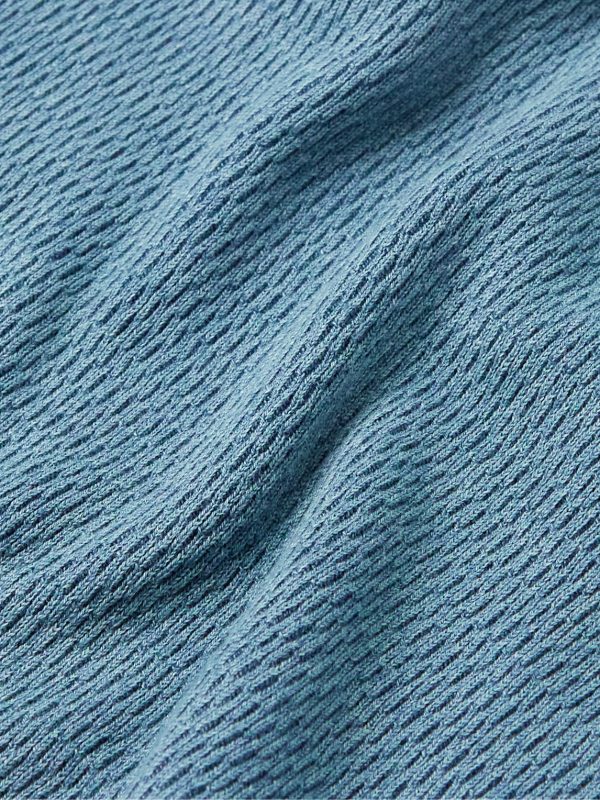 Textured-Cotton Henley T-Shirt - E1 Textured-Cotton Henley T-Shirt - E1