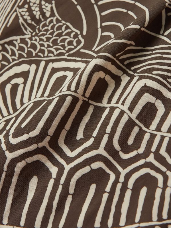 Convertible-Collar Printed Woven Shirt - E1 Convertible-Collar Printed Woven Shirt - E1