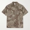 Convertible-Collar Printed Woven Shirt Convertible-Collar Printed Woven Shirt