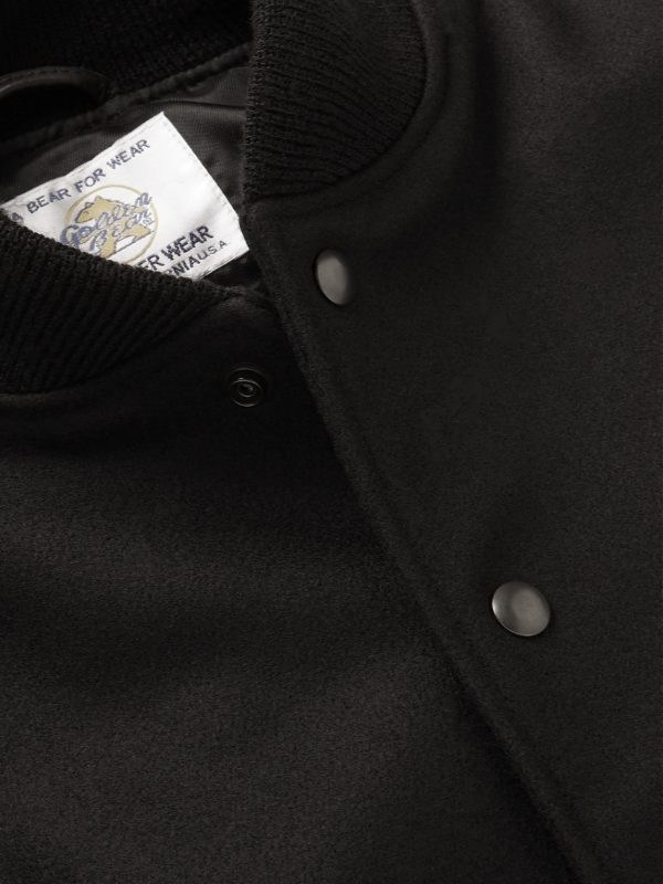 The Albany Wool-Blend and Leather Varsity Jacket - CU The Albany Wool-Blend and Leather Varsity Jacket - CU