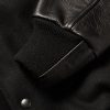 The Albany Wool-Blend and Leather Varsity Jacket - E1 The Albany Wool-Blend and Leather Varsity Jacket - E1