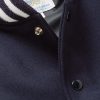 The Hayes Leather-Panelled Wool-Blend Varsity Jacket - CU