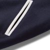 The Hayes Leather-Panelled Wool-Blend Varsity Jacket - E1
