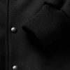 Hayes Leather-Panelled Melton Virgin Wool-Blend Varsity Jacket - E1 Hayes Leather-Panelled Melton Virgin Wool-Blend Varsity Jacket - E1