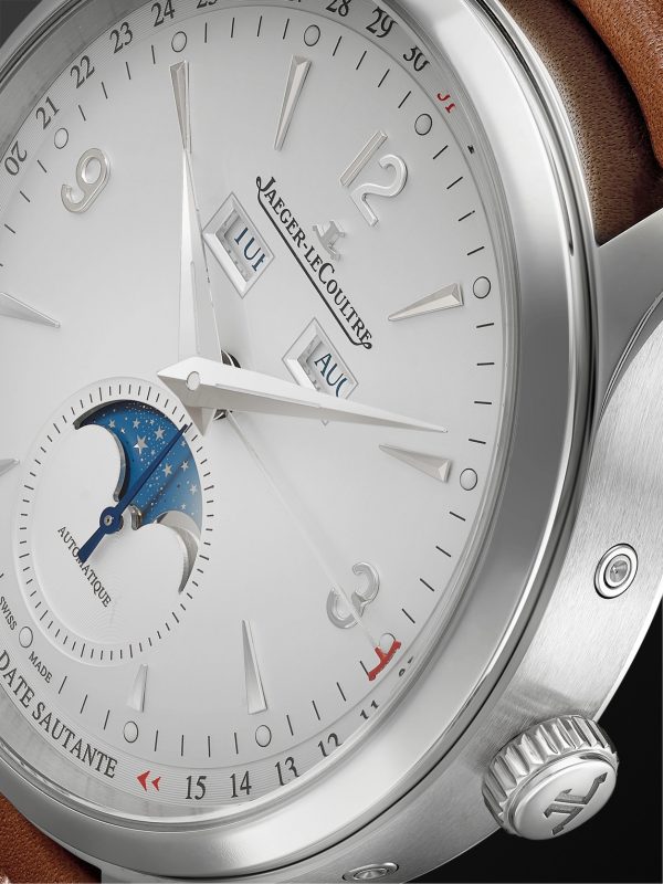 Master Control Calendar Automatic 40mm Stainless Steel and Leather Watch, Ref No. Q4148420 - CU