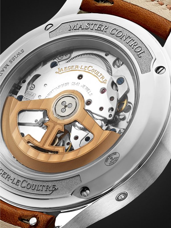 Master Control Calendar Automatic 40mm Stainless Steel and Leather Watch, Ref No. Q4148420 - E1