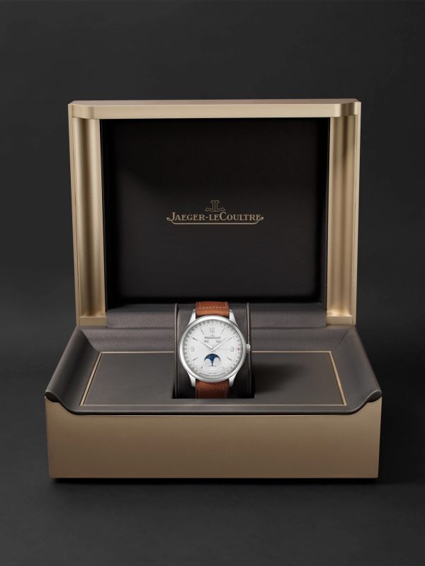 Master Control Calendar Automatic 40mm Stainless Steel and Leather Watch, Ref No. Q4148420 - E3