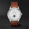 Master Control Calendar Automatic 40mm Stainless Steel and Leather Watch, Ref No. Q4148420