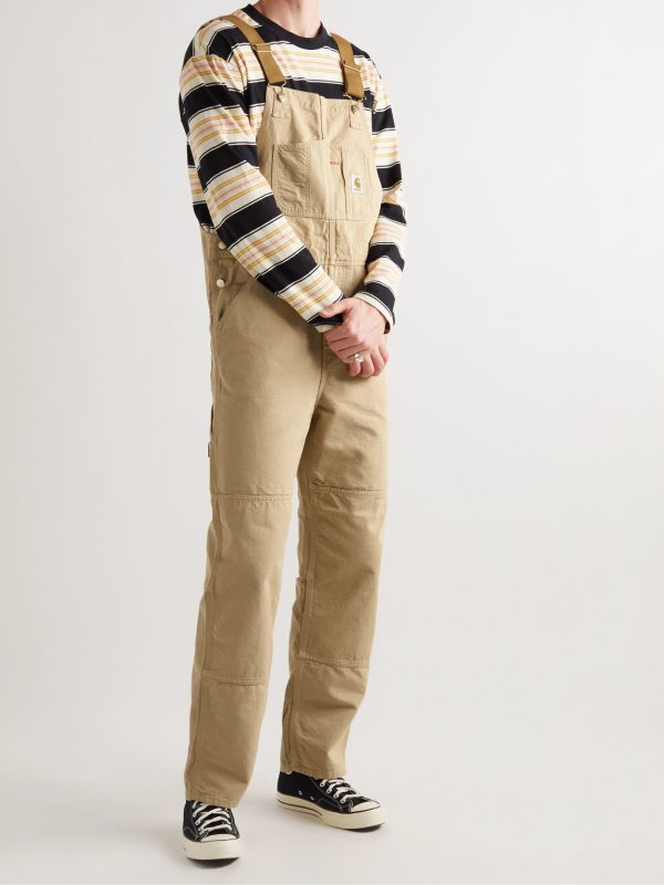 Medley Panelled Organic Cotton-Canvas, Twill, Ripstop and Corduroy Overalss - OU Medley Panelled Organic Cotton-Canvas, Twill, Ripstop and Corduroy Overalss - OU