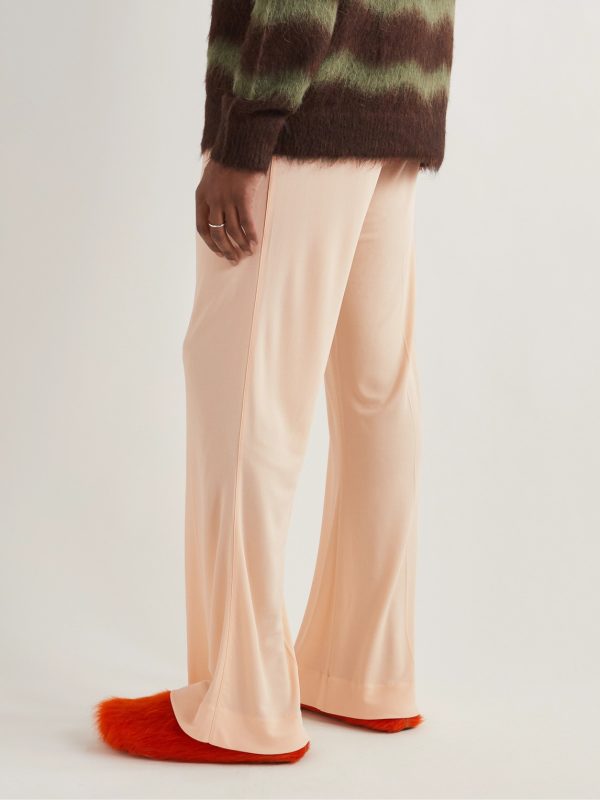 Phillus Flared Crepe Trousers - BK