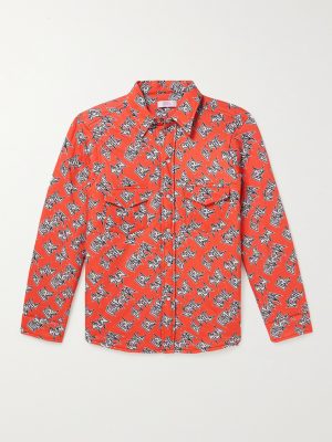 Logo-Print Padded Cotton Overshirt Logo-Print Padded Cotton Overshirt