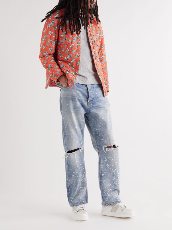 Logo-Print Padded Cotton Overshirt - OU Logo-Print Padded Cotton Overshirt - OU