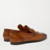 Jordaan Horsebit Burnished-Leather Loafers - BK