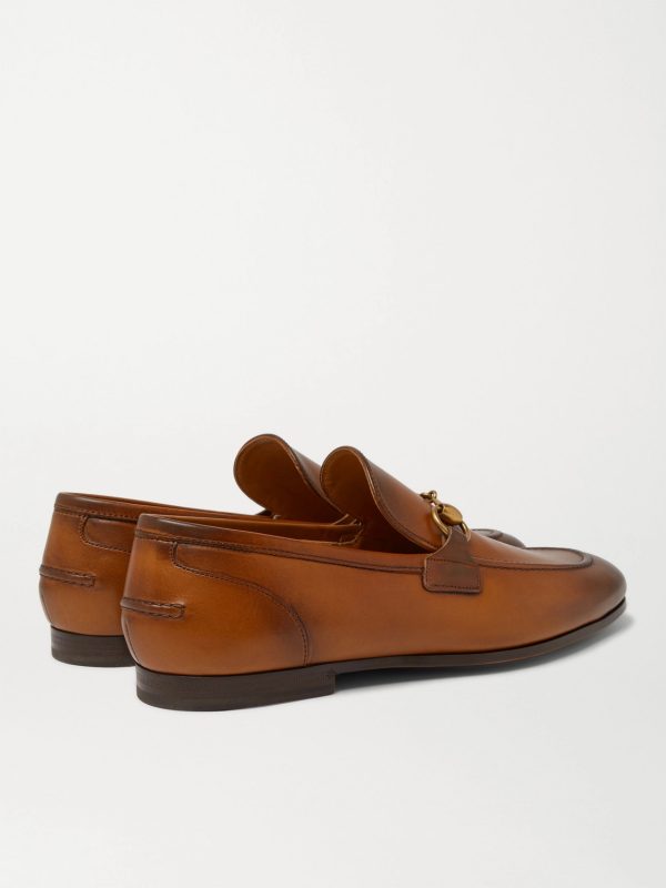 Jordaan Horsebit Burnished-Leather Loafers - BK
