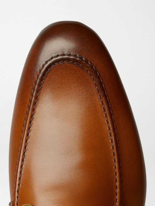 Jordaan Horsebit Burnished-Leather Loafers - CU