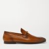 Jordaan Horsebit Burnished-Leather Loafers
