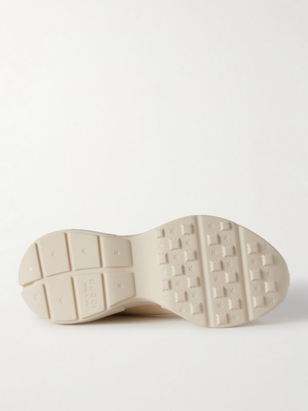 Rhyton Logo-Print Leather Sneakers - E1 Rhyton Logo-Print Leather Sneakers - E1
