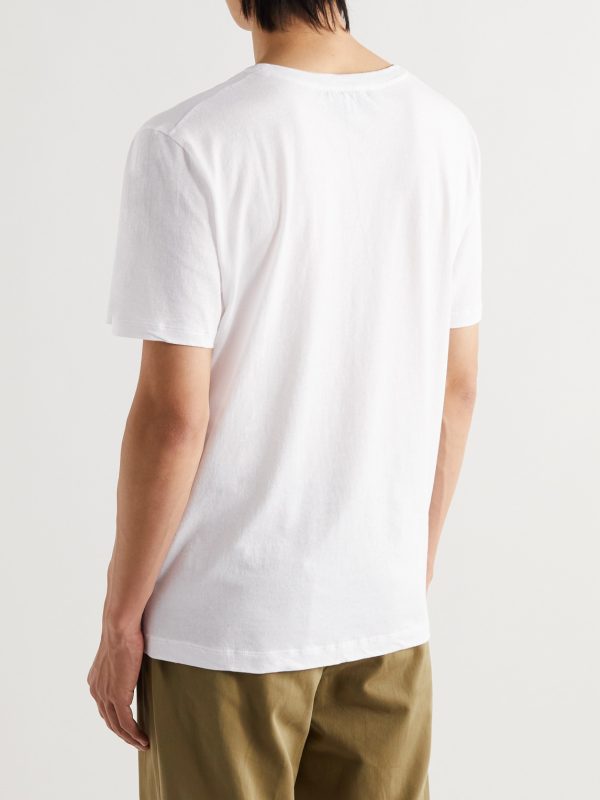Distressed Printed Cotton-Jersey T-Shirt - BK Distressed Printed Cotton-Jersey T-Shirt - BK