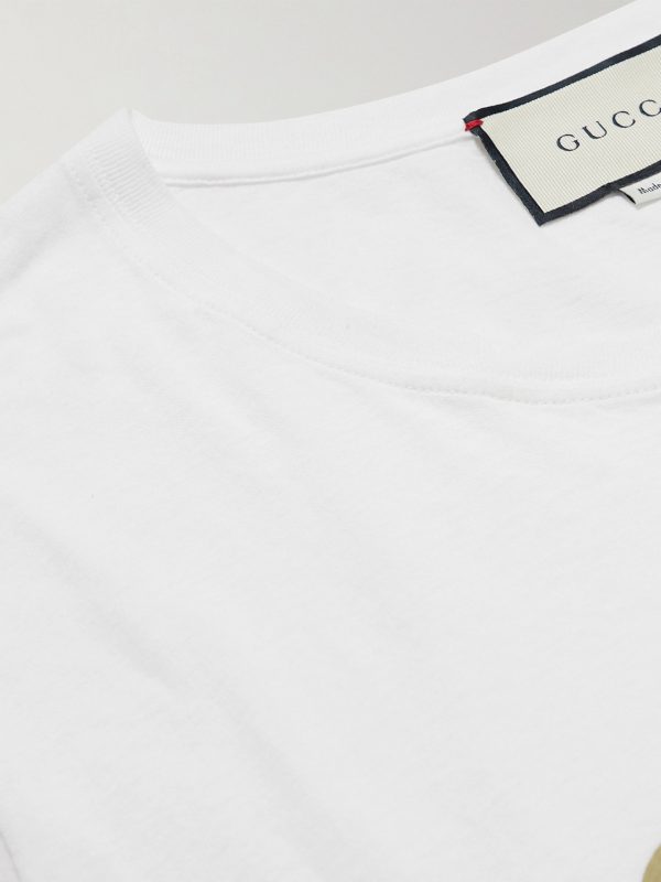 Distressed Printed Cotton-Jersey T-Shirt - CU Distressed Printed Cotton-Jersey T-Shirt - CU