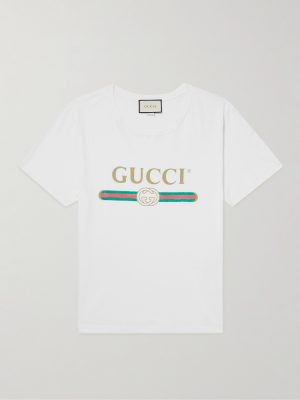 Distressed Printed Cotton-Jersey T-Shirt Distressed Printed Cotton-Jersey T-Shirt