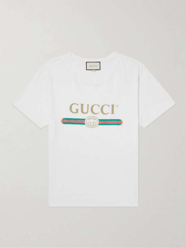 Distressed Printed Cotton-Jersey T-Shirt Distressed Printed Cotton-Jersey T-Shirt
