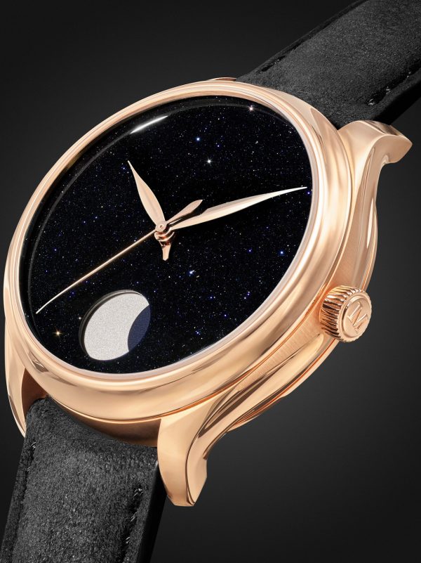 Endeavour Perpetual Moon Limited Edition Hand-Wound 42mm 18-Karat Red Gold and Leather Watch, Ref. No. 1801-0402 - FR
