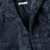 Logo-Embroidered Fleece Hooded Robe - CU