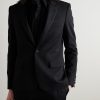 Slim-Fit Satin-Trimmed Wool Blazer - FR