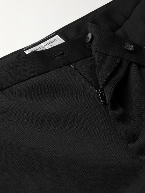 Slim-Fit Virgin Wool Grain de Poudre Trousers - E1 Slim-Fit Virgin Wool Grain de Poudre Trousers - E1