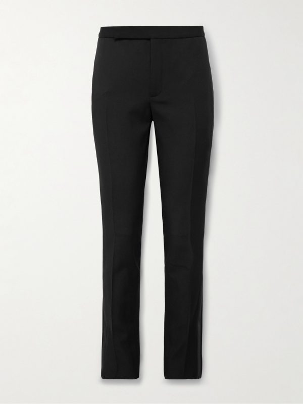 Slim-Fit Virgin Wool Grain de Poudre Trousers Slim-Fit Virgin Wool Grain de Poudre Trousers