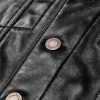 Slim-Fit Leather Trucker Jacket - E1 Slim-Fit Leather Trucker Jacket - E1