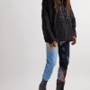 Slim-Fit Tapered Distressed Tie-Dyed Jeans - OU Slim-Fit Tapered Distressed Tie-Dyed Jeans - OU