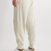 Tapered Ribbed Cotton Sweatpants - BK Tapered Ribbed Cotton Sweatpants - BK