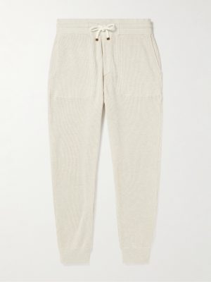 Tapered Ribbed Cotton Sweatpants Tapered Ribbed Cotton Sweatpants