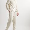 Tapered Ribbed Cotton Sweatpants - OU Tapered Ribbed Cotton Sweatpants - OU