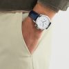Classima Automatic Chronograph 42mm Steel and Alligator Watch, Ref. No. M0A10330 - OU Classima Automatic Chronograph 42mm Steel and Alligator Watch, Ref. No. M0A10330 - OU