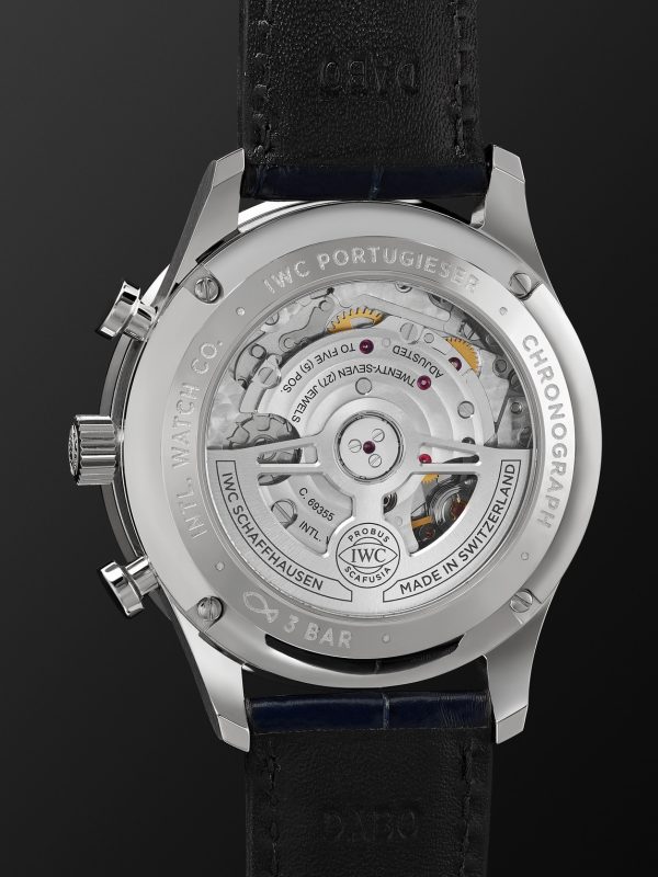 Portugieser Automatic Chronograph 41mm Stainless Steel and Alligator Watch, Ref. No. IW371605 - BK Portugieser Automatic Chronograph 41mm Stainless Steel and Alligator Watch, Ref. No. IW371605 - BK