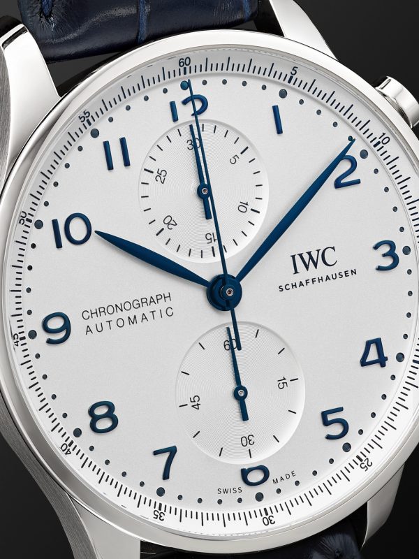 Portugieser Automatic Chronograph 41mm Stainless Steel and Alligator Watch, Ref. No. IW371605 - CU Portugieser Automatic Chronograph 41mm Stainless Steel and Alligator Watch, Ref. No. IW371605 - CU