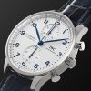 Portugieser Automatic Chronograph 41mm Stainless Steel and Alligator Watch, Ref. No. IW371605 - FR Portugieser Automatic Chronograph 41mm Stainless Steel and Alligator Watch, Ref. No. IW371605 - FR