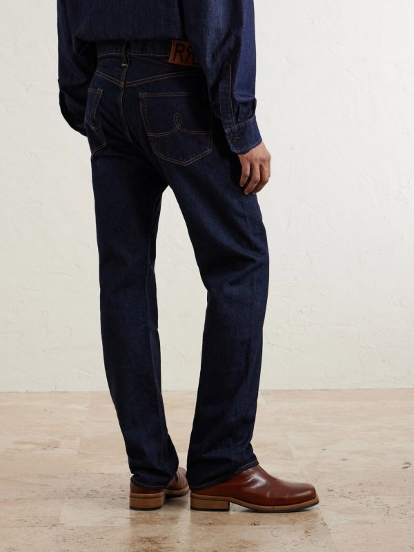 Straight-leg Selvedge Denim Jeans - BK Straight-leg Selvedge Denim Jeans - BK