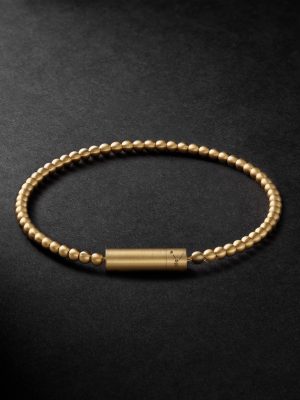 Le 15 18-Karat Gold Beaded Bracelet